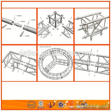 sistema de cerchas de aluminio con iluminación para el stand de ferias y otros fabricantes de usos